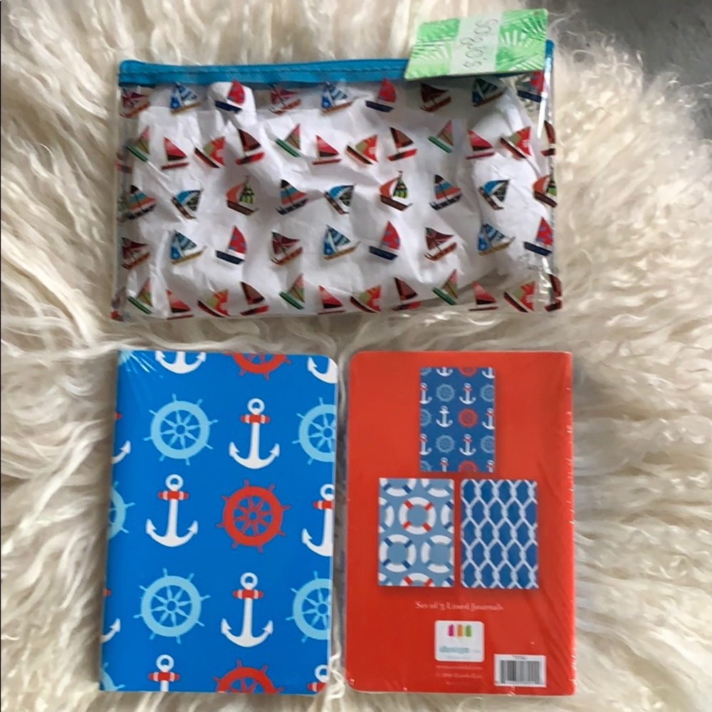 Two 3-Pack notebooks + See Thru Bag